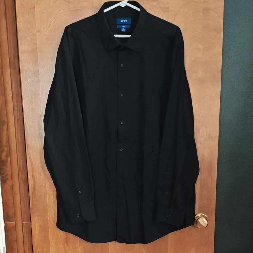 Apt. 9 Men's Classic Black Dress Shirt